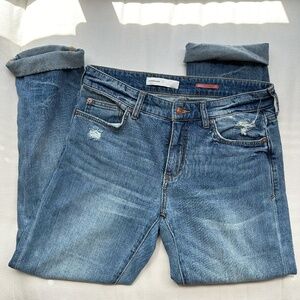 PILCRO / ANTHROPOLOGIE | Slim Boyfriend Distressed Crop